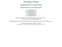 Tablet Screenshot of managingchange.com